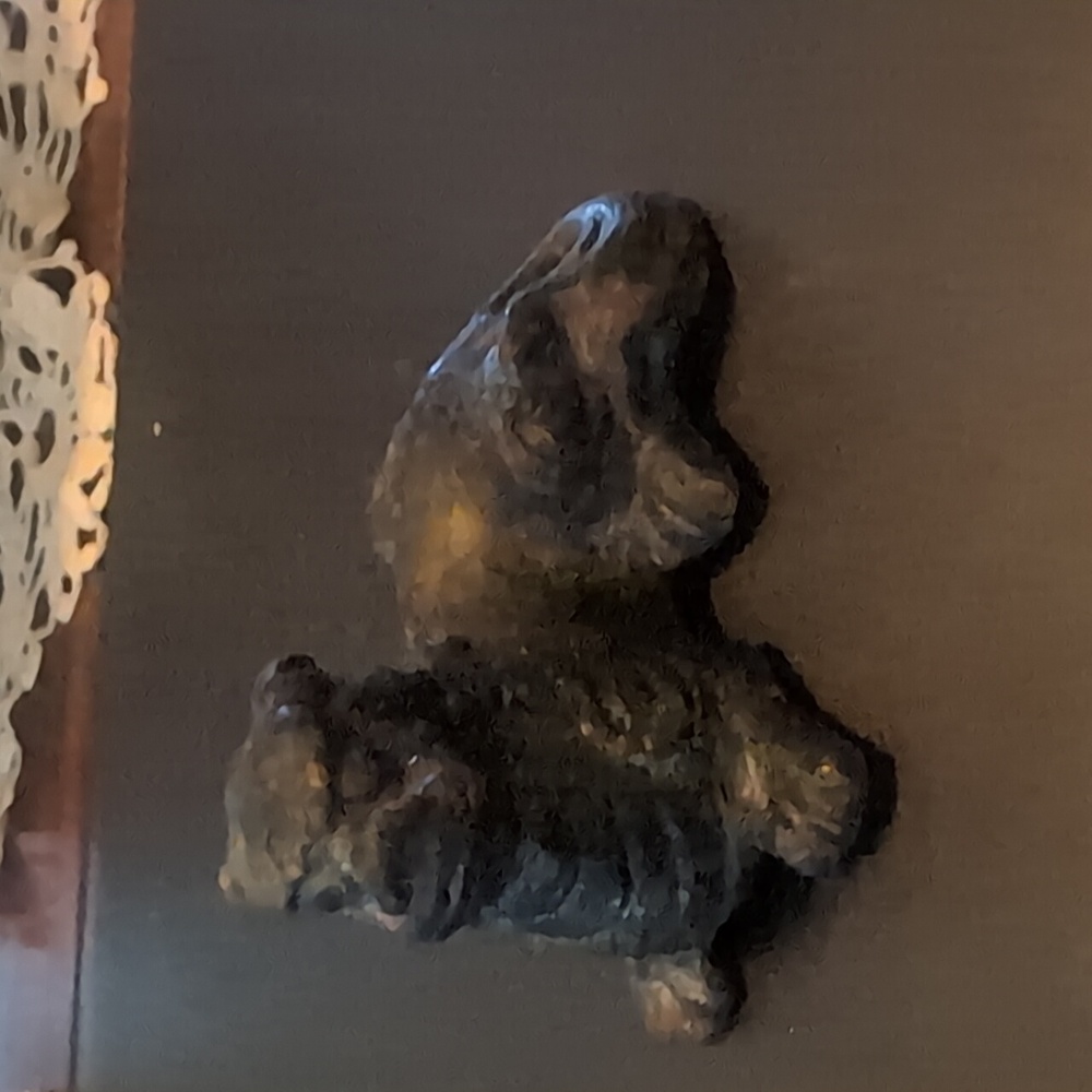 RARE ANTIQUE CHINESE CAST IRON FOO DOG LION STATUE